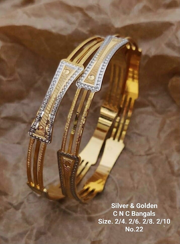 Silver And Golden Fancy Designer Bangles Catalog
